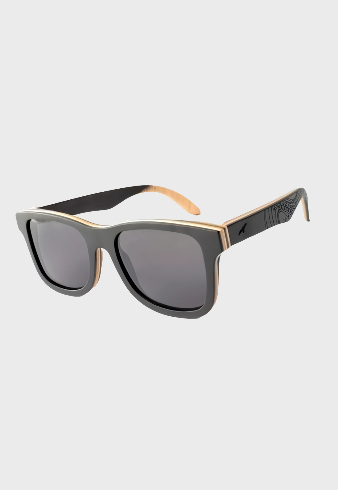 Lentes De Sol De Madera Chanquiuque Negro 2 Niba