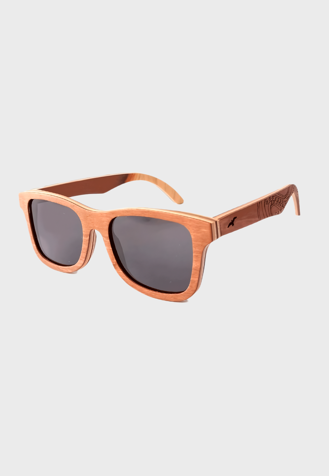 Lentes De Sol De Madera Chanquiuque Café 2 Niba