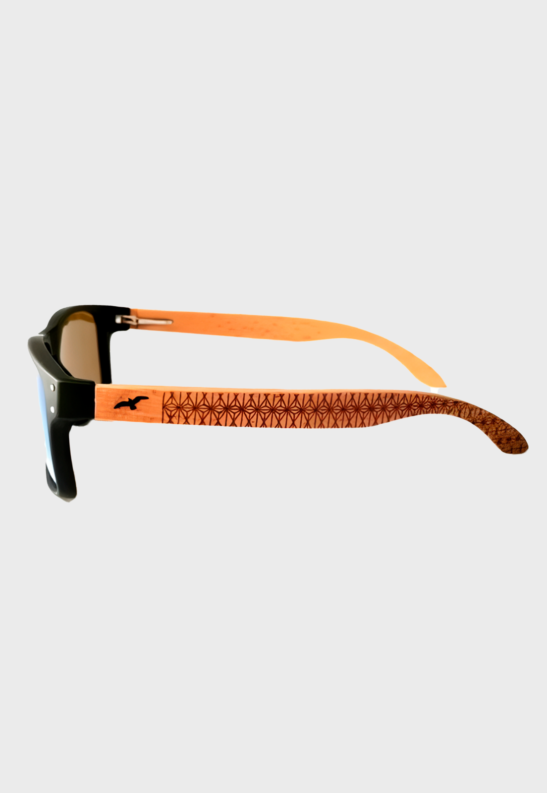 Lentes De Sol Varilla De Madera Chanco Negro Niba - imagen 2