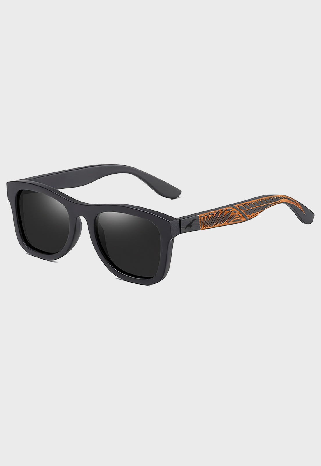 Lentes De Sol Varilla De Madera Forel Negro Niba
