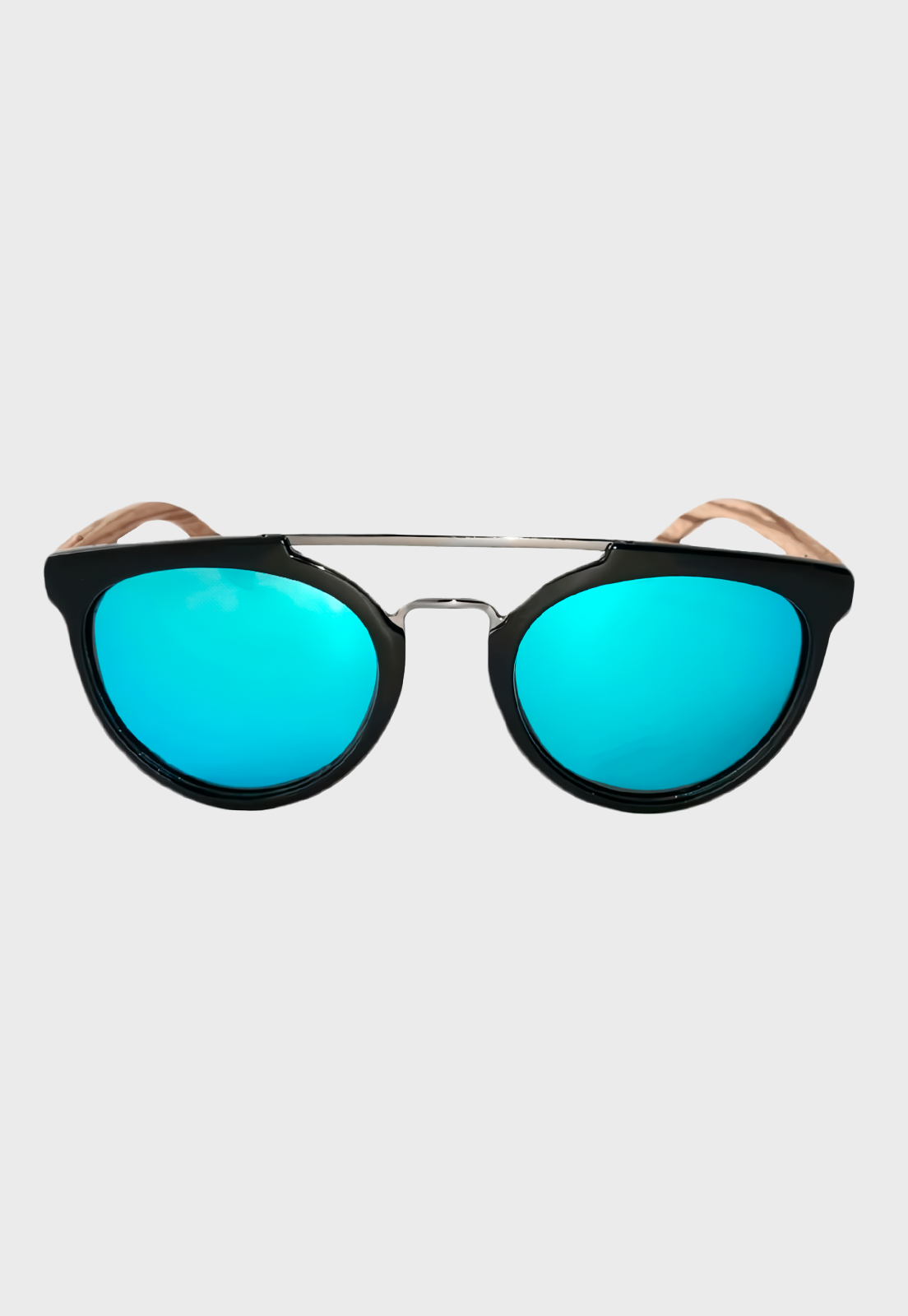Lentes De Sol De Madera Huillin Azul Niba - imagen 2