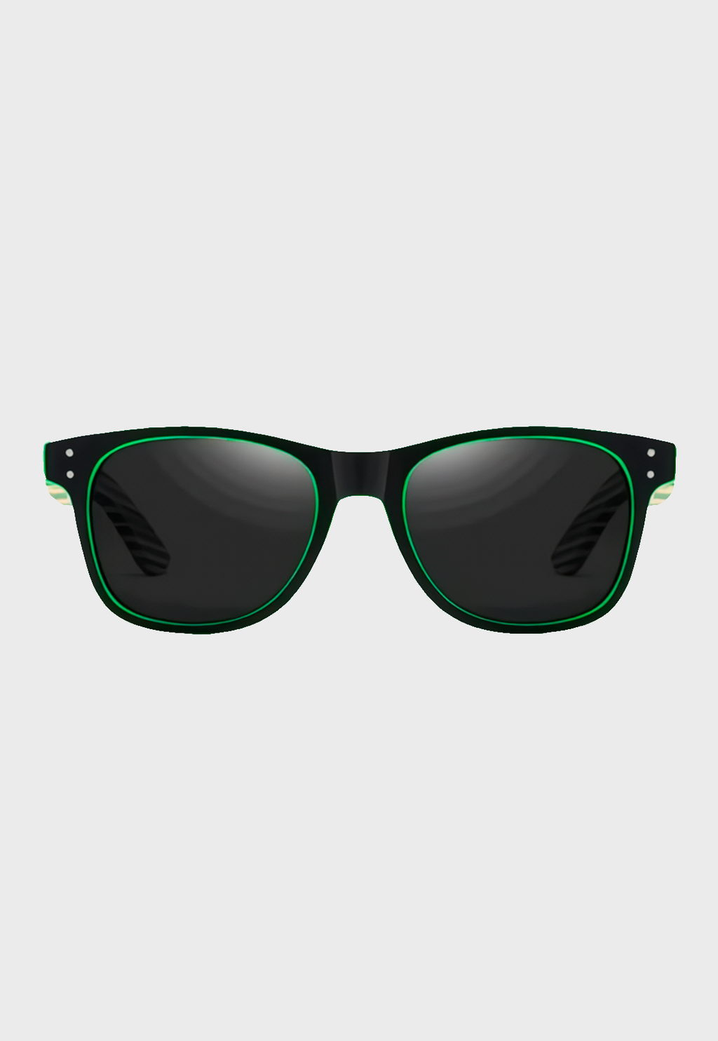 Lentes De Sol Varilla De Bambú Mutrún 3 Verde Niba - imagen 2