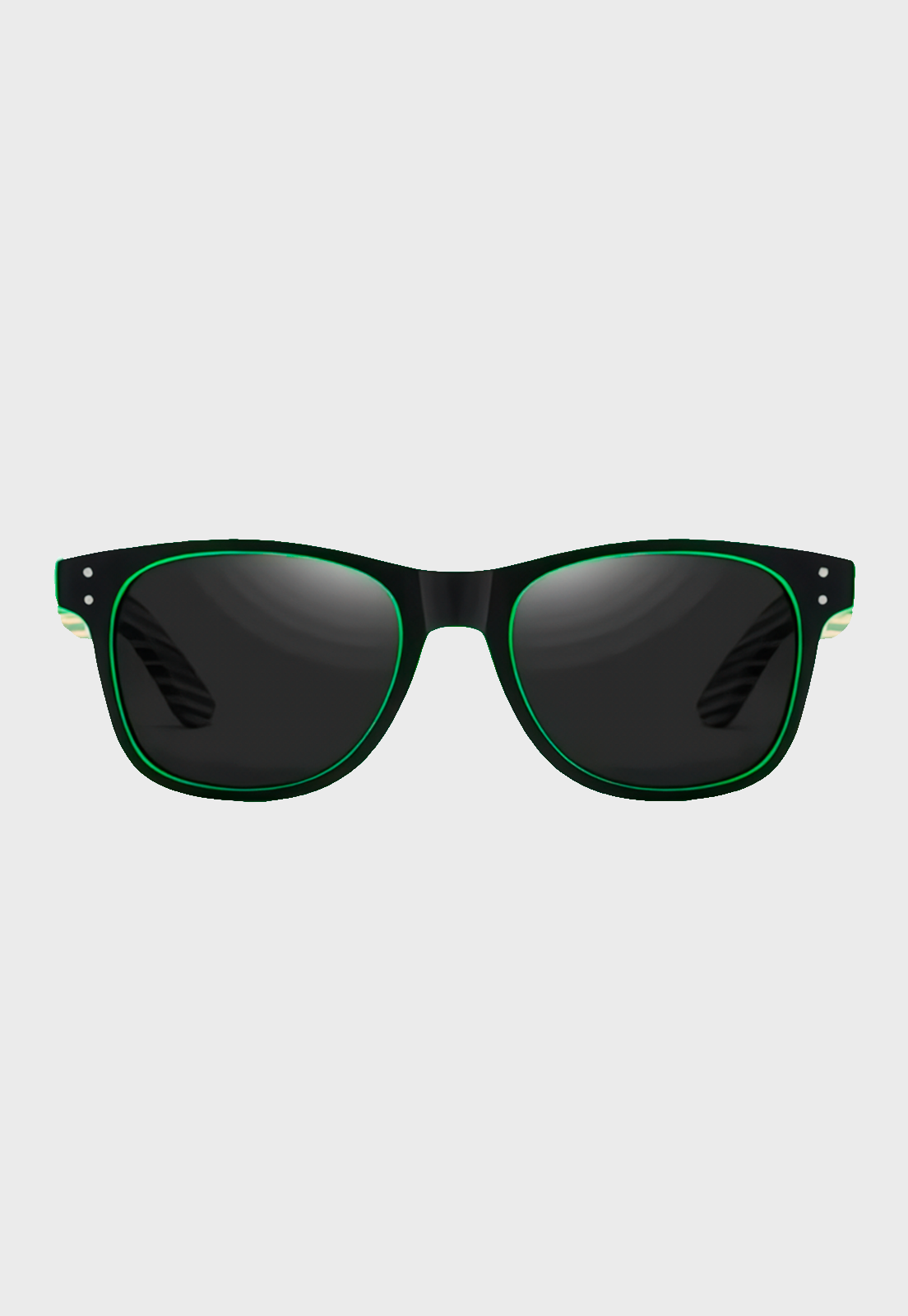 Lentes De Sol Varilla De Bambú Mutrún 3 Verde Niba - imagen 2