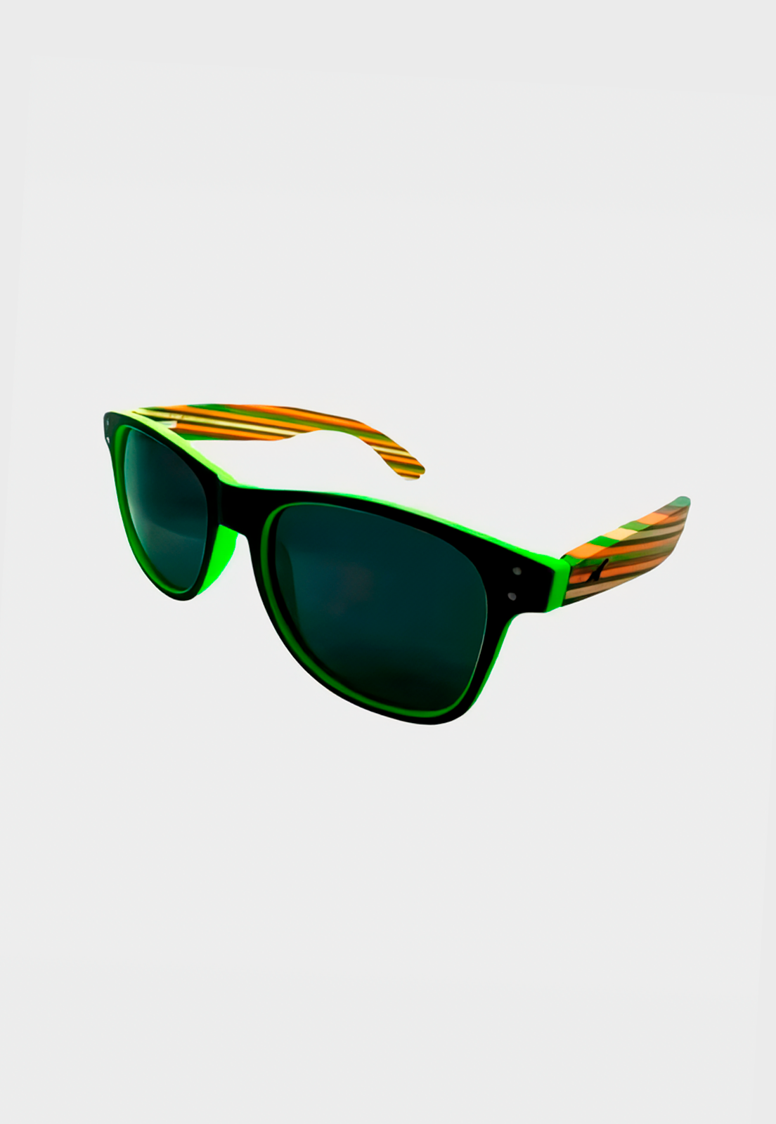 Lentes De Sol Varilla De Bambú Mutrún 3 Verde Niba