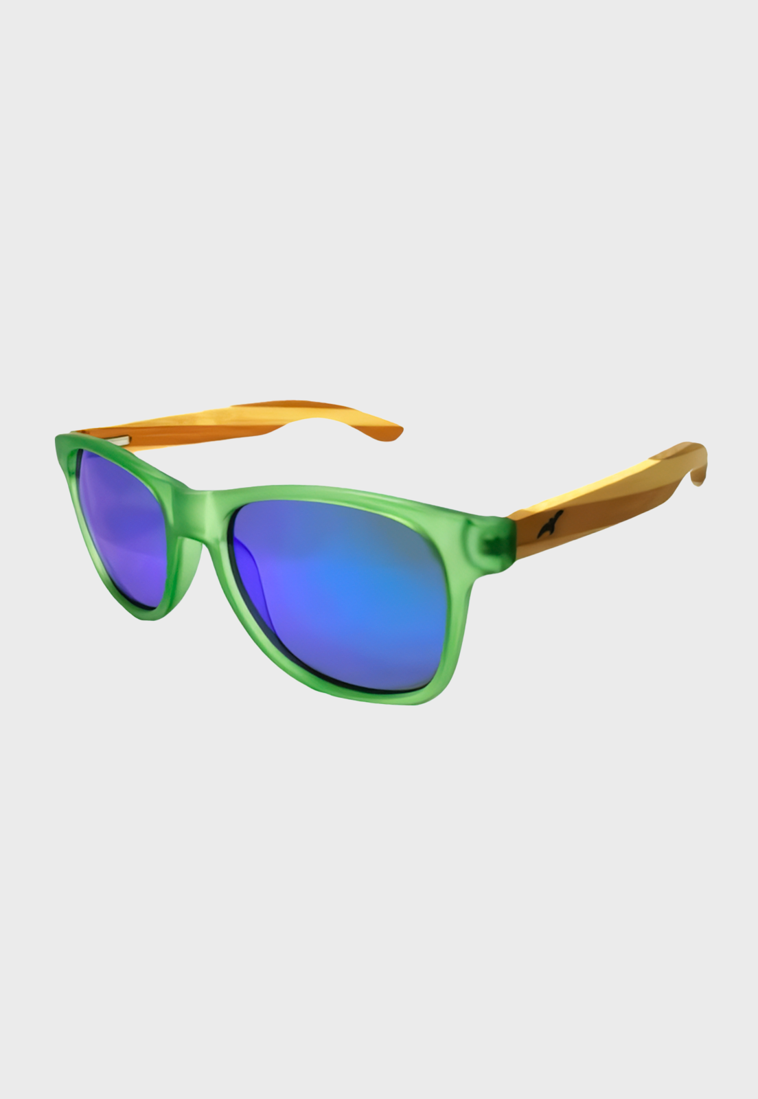 Lentes De Sol Varilla De Bambú Mutrún 4 Verde Azul Niba