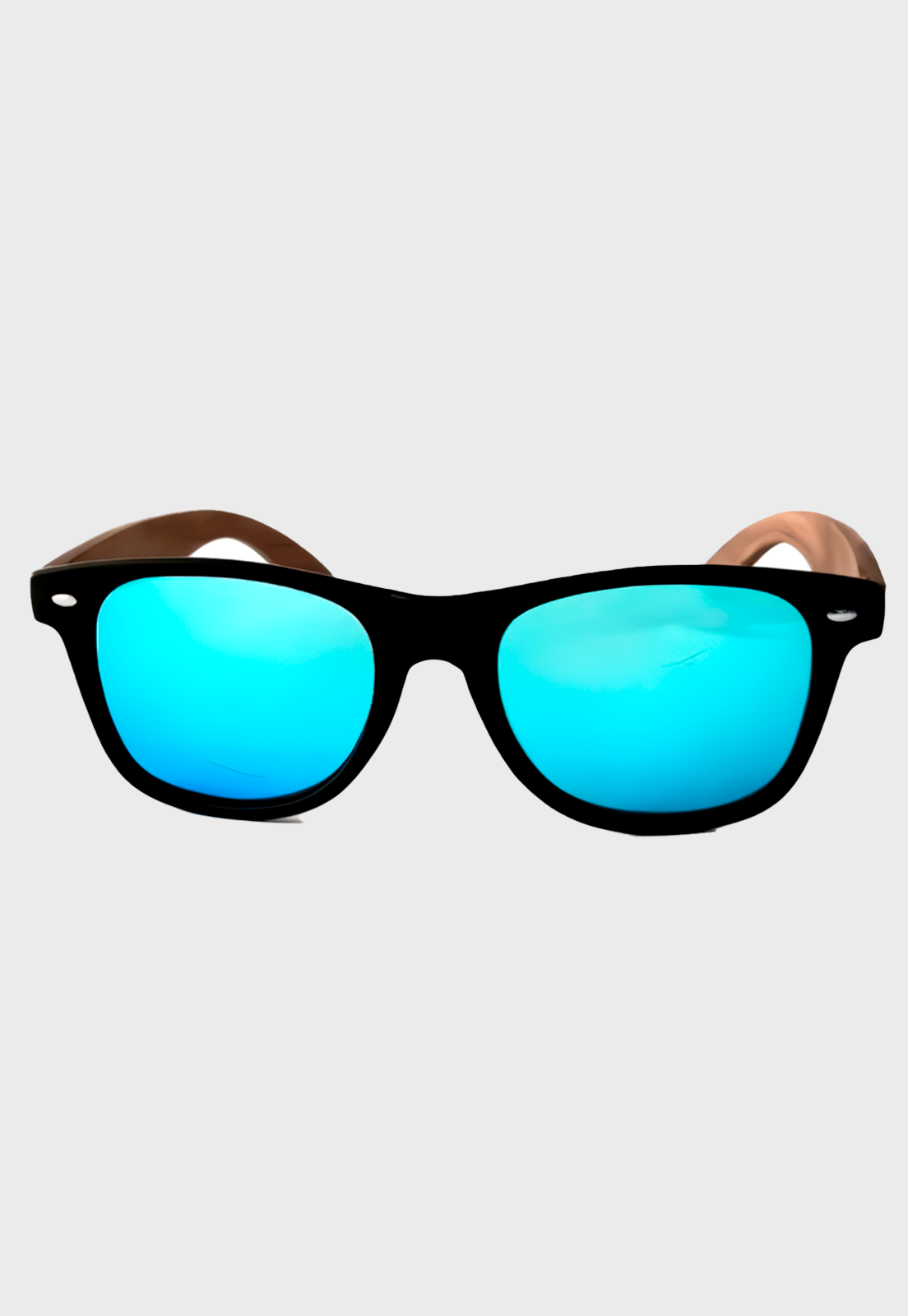 Lentes De Sol Varilla De Bambú Mutrún 9 Azul Niba - imagen 2