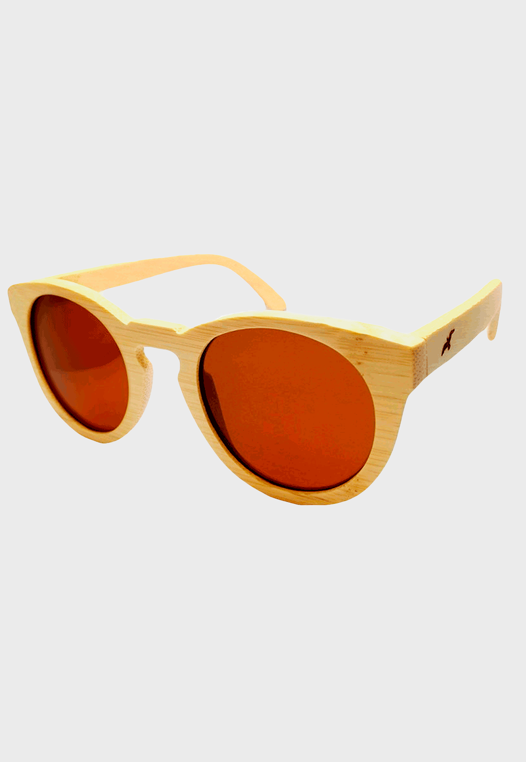 Lentes De Sol De Madera Bambú Tricao Café Niba