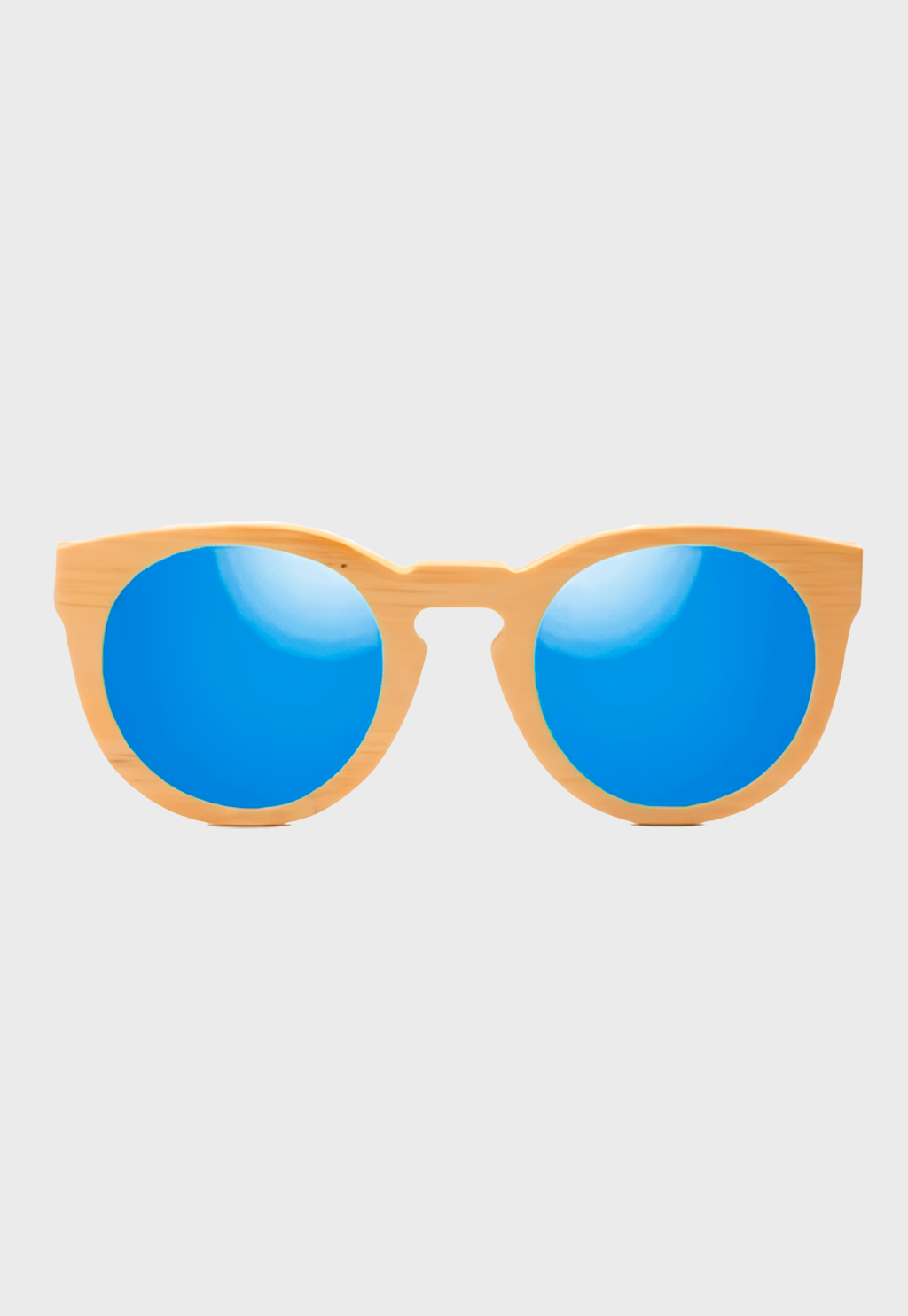 Lentes De Sol De Madera Bambú Tricao Azul Niba - imagen 2