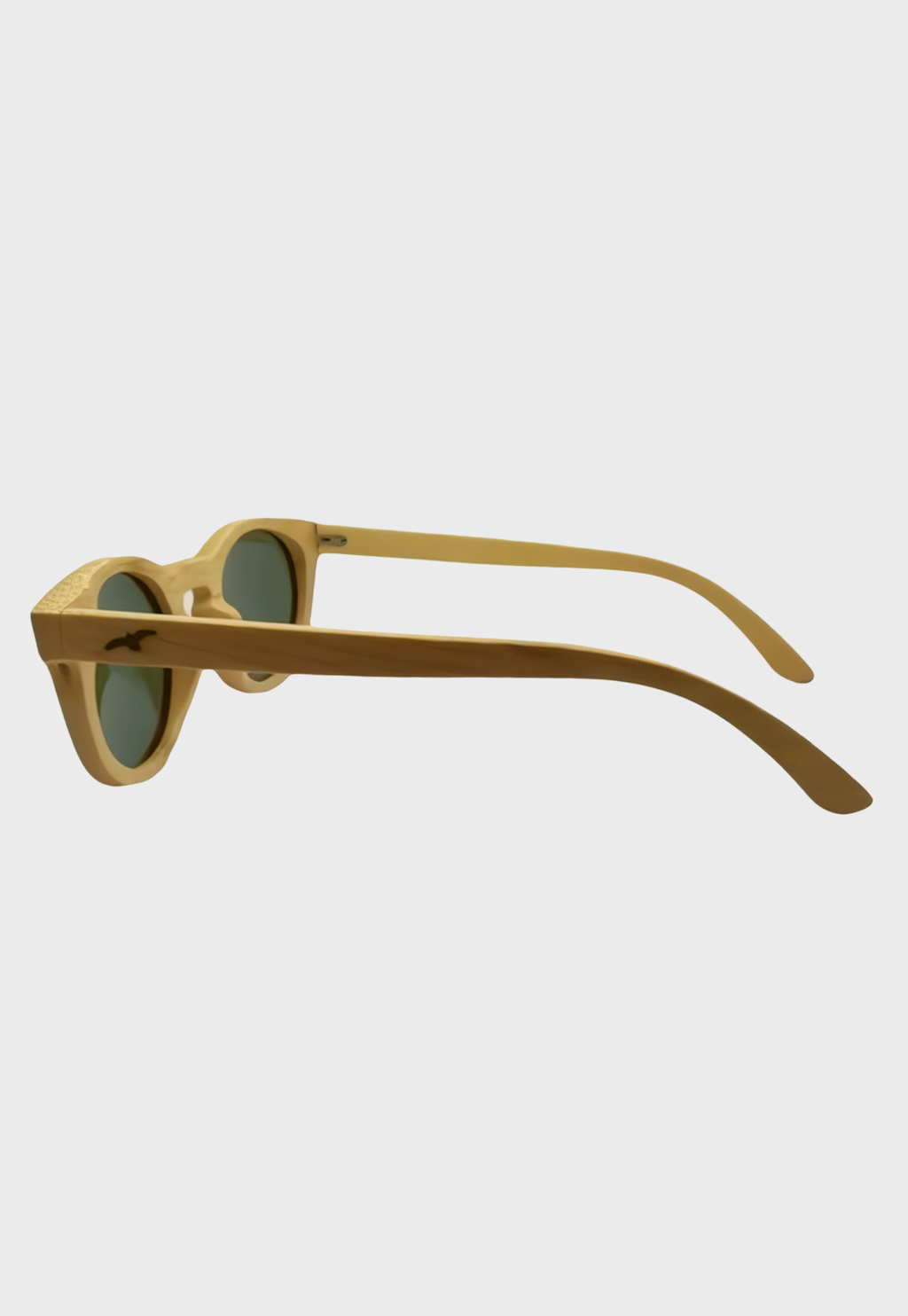 Lentes De Sol De Madera Bambú Tricao Azul Niba - imagen 3
