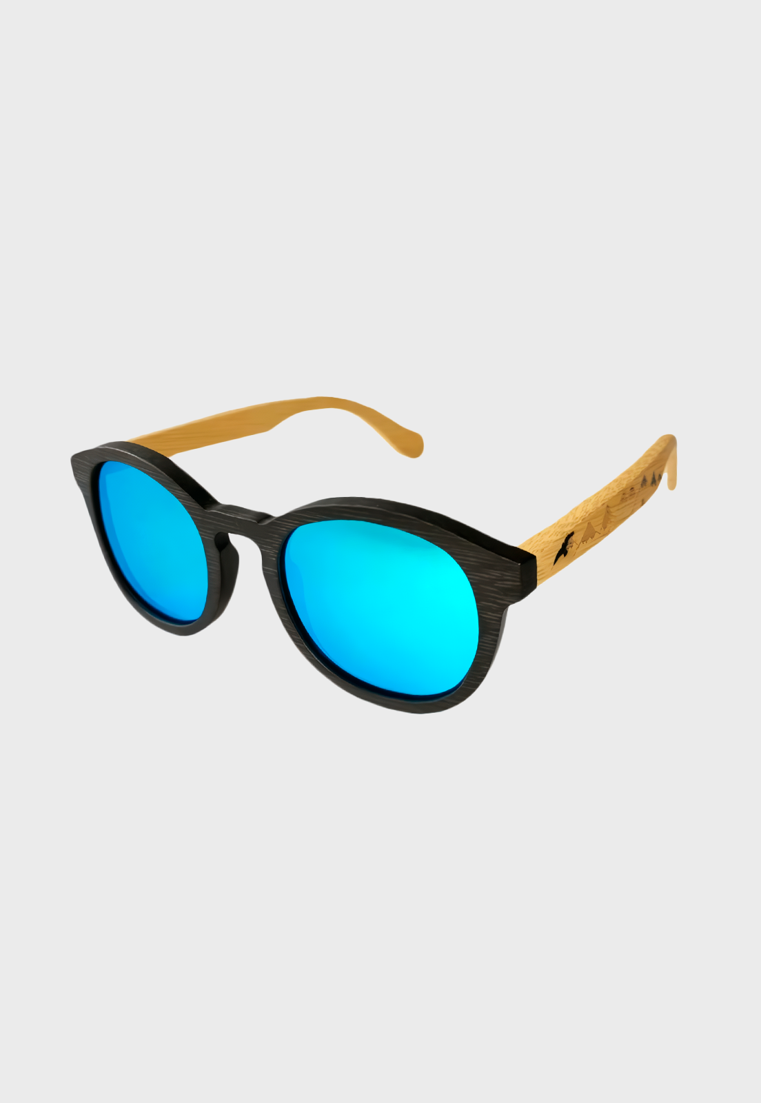 Lentes De Sol De Madera Las Trincheras Azul Niba