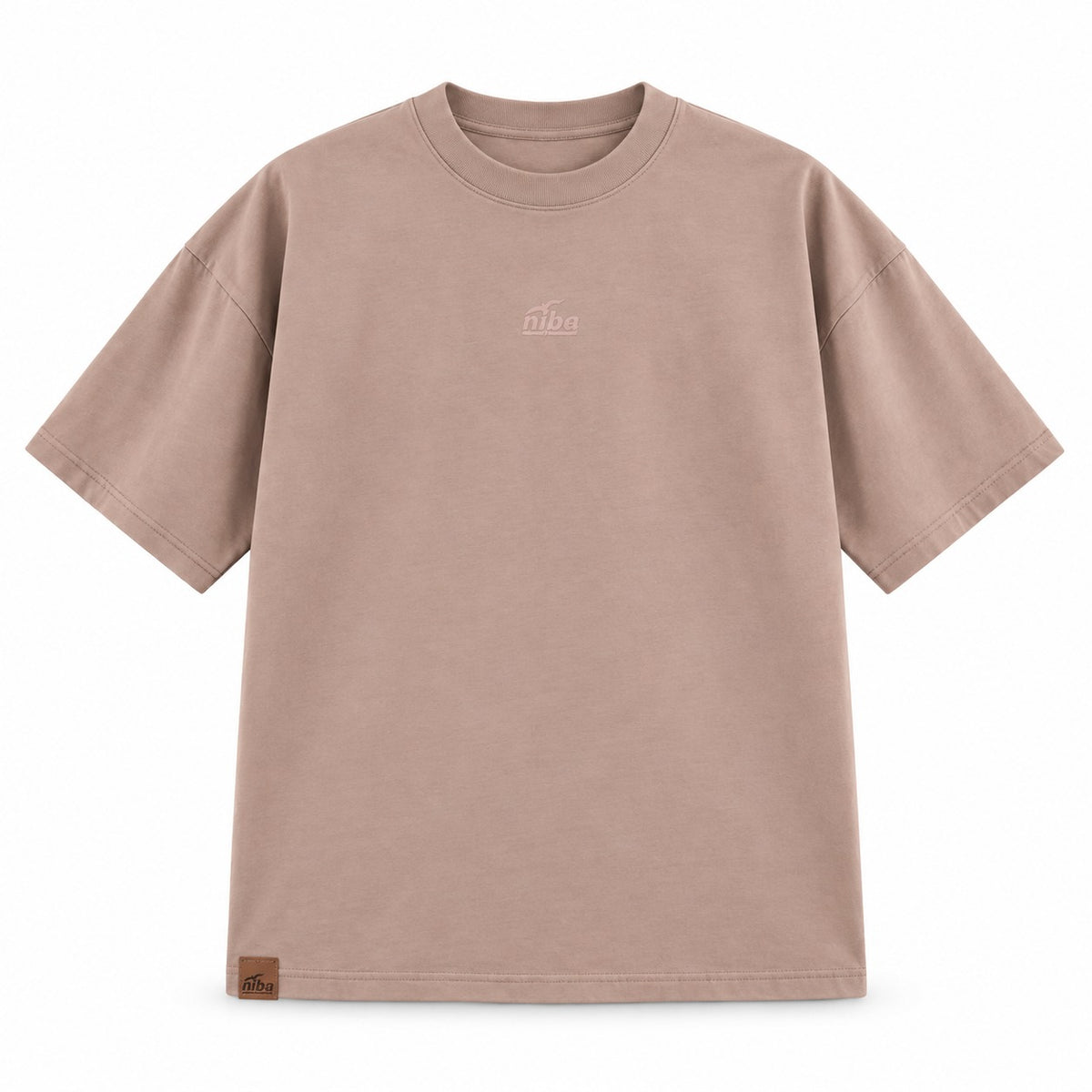 Polera Manga Corta Hombre Oversize Quirilluca Beige Niba