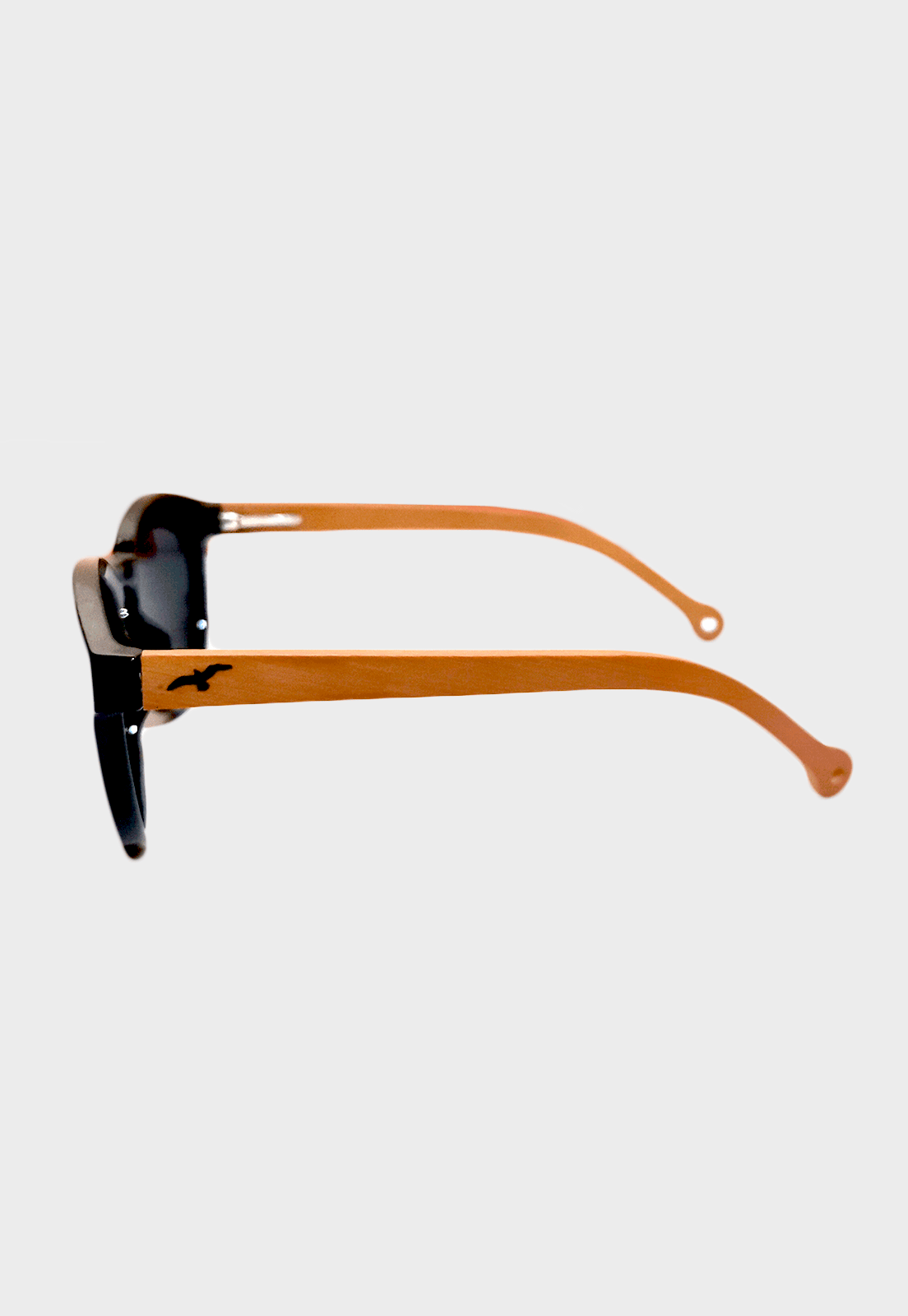 Lentes De Sol Varilla De Madera Quilleico Negro Niba - imagen 3