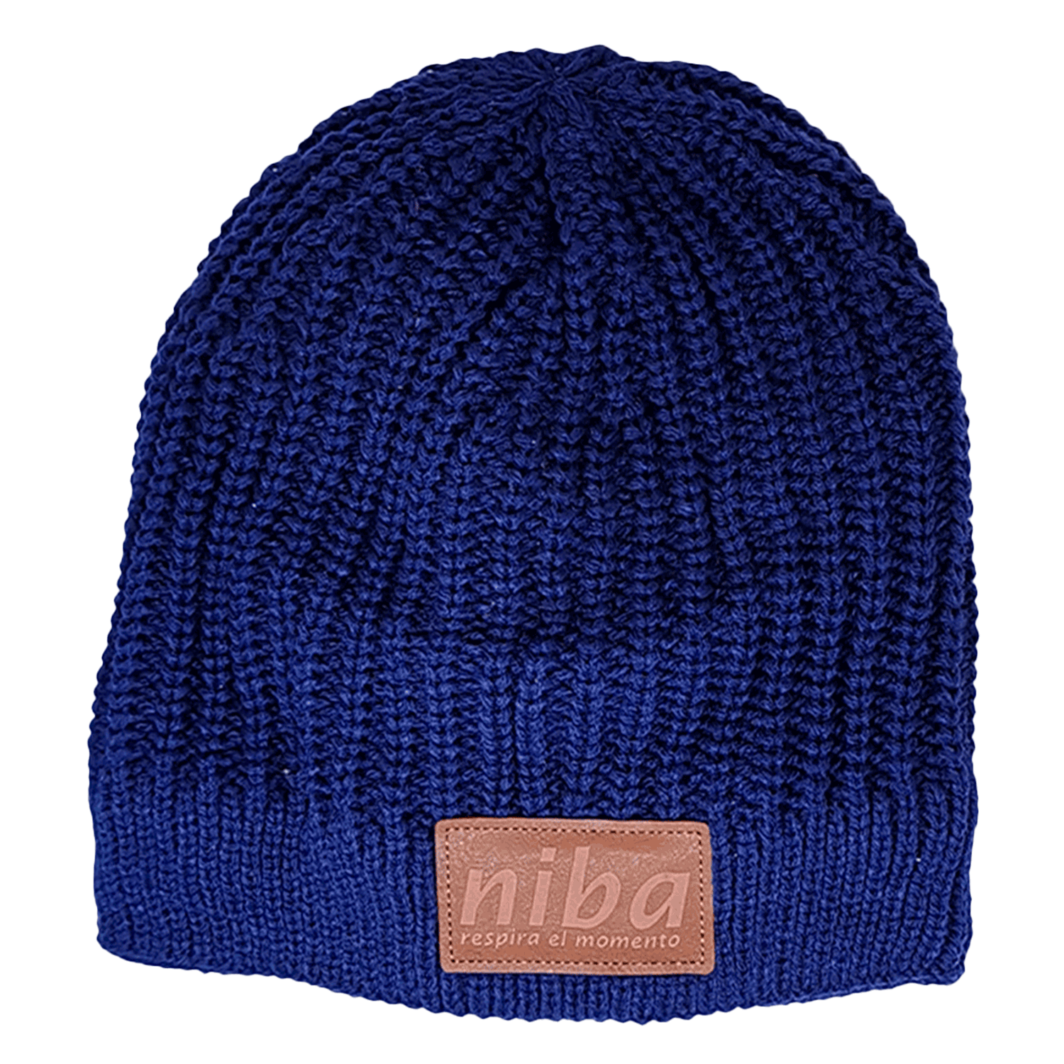 Gorro De Lana Melado Azul Niba - imagen 2