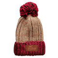 Gorro de lana Enladrillado Rojo/Café Niba