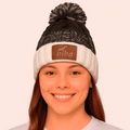 Gorro De Lana Radal Blanco / Gris Niba