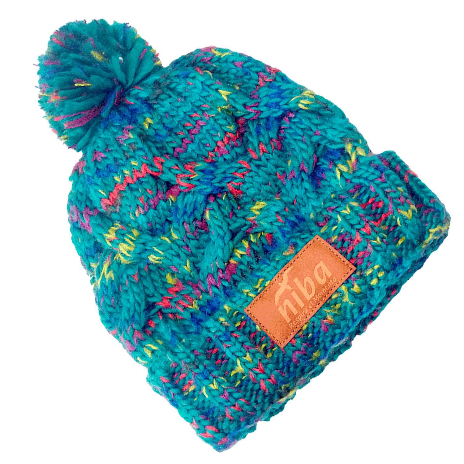 Gorro De Lana Arrayan Turquesa Niba