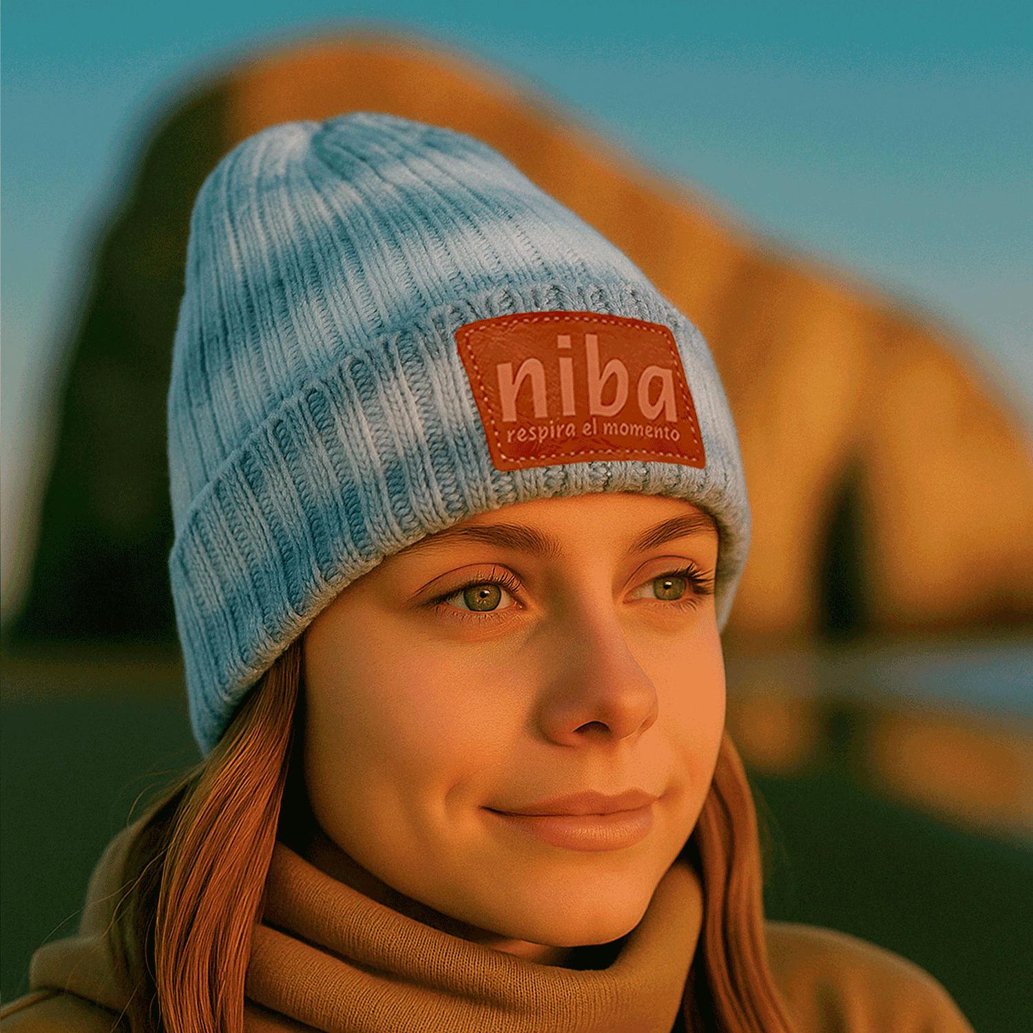 Gorro De Lana Arcoíris Gris Niba - imagen 3