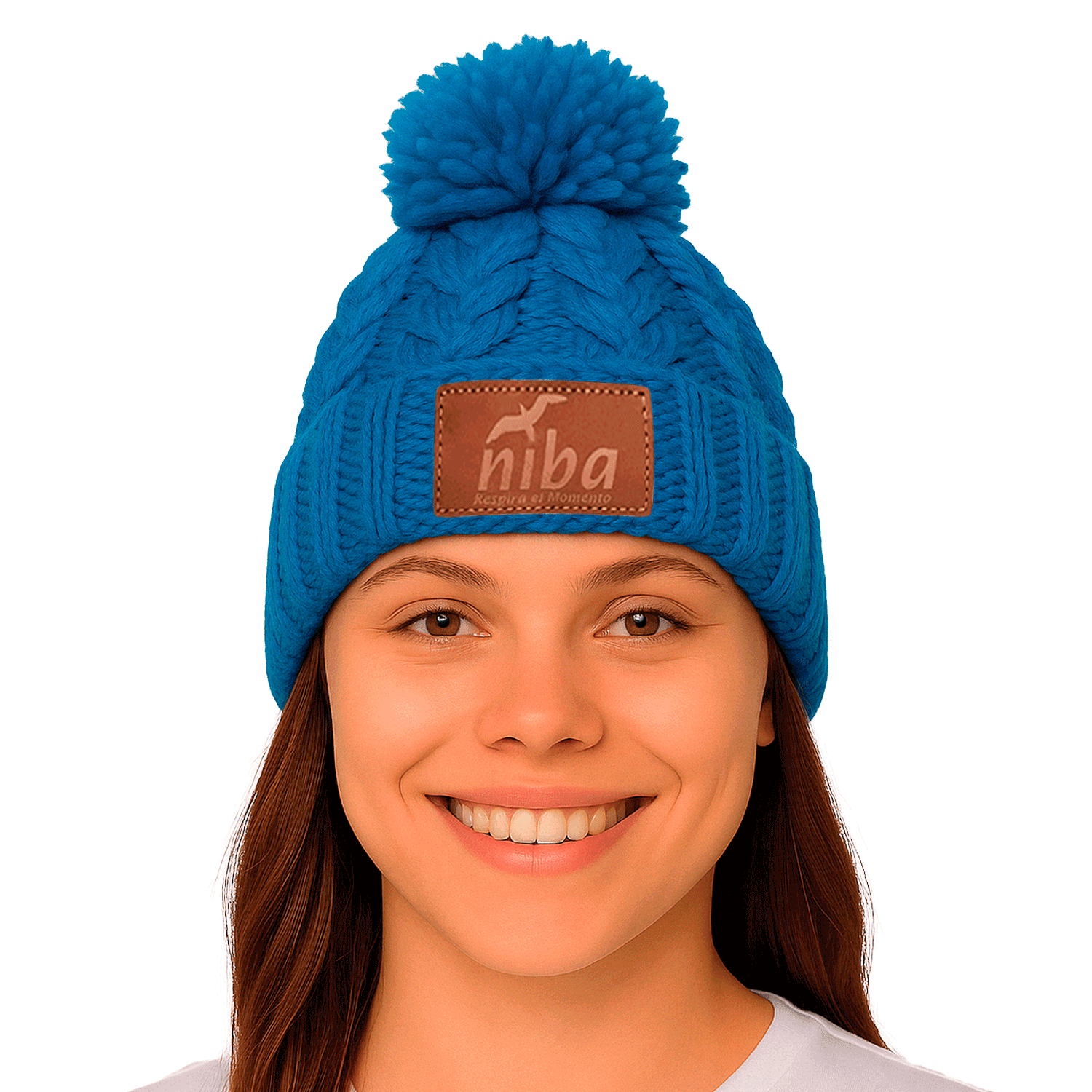 Gorro De Lana Yacal Azul Oceano Niba