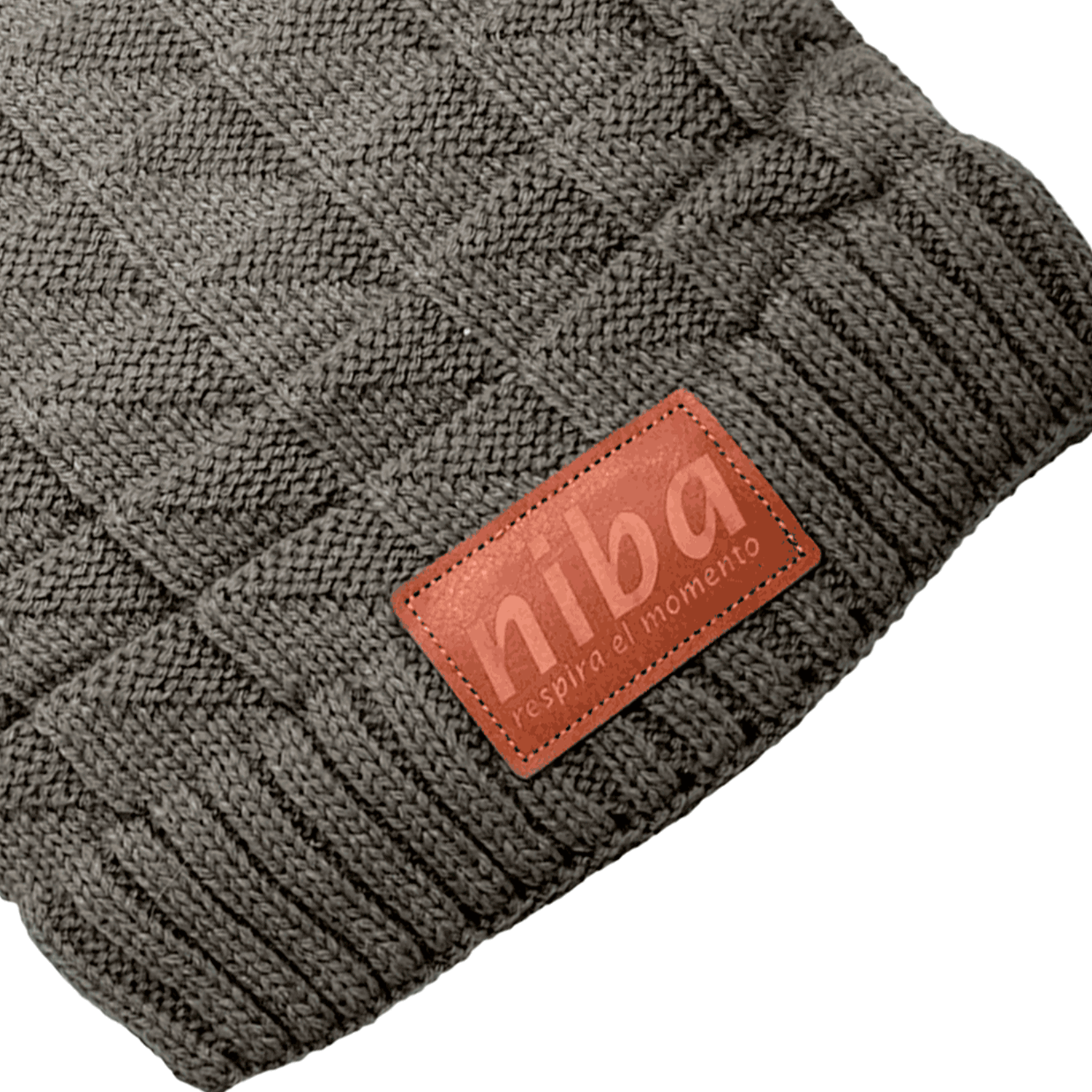 Gorro De Lana Los Queules Gris Claro Niba - imagen 2