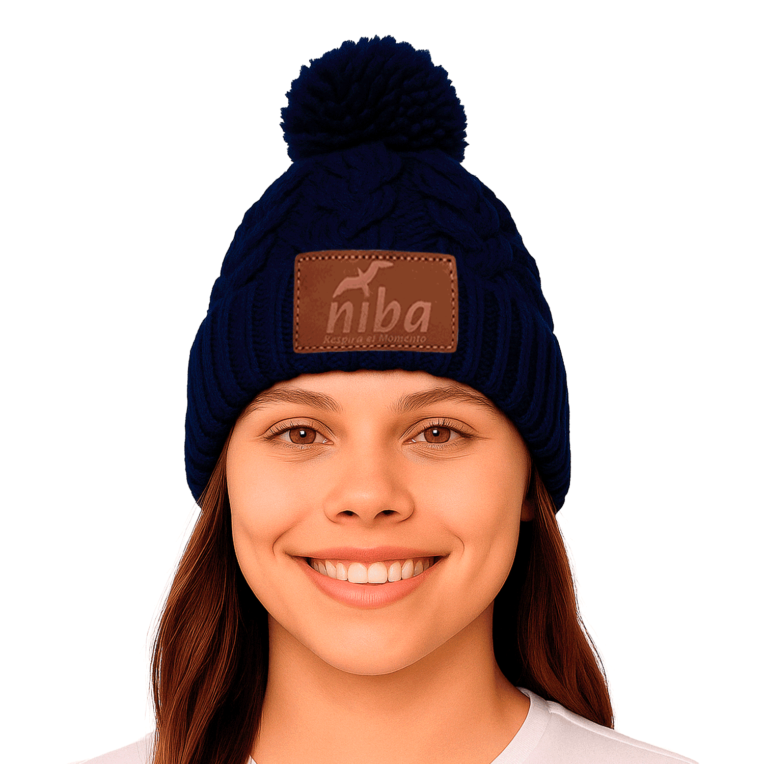 Gorro De Lana Yacal 2 Azul Niba - imagen 3