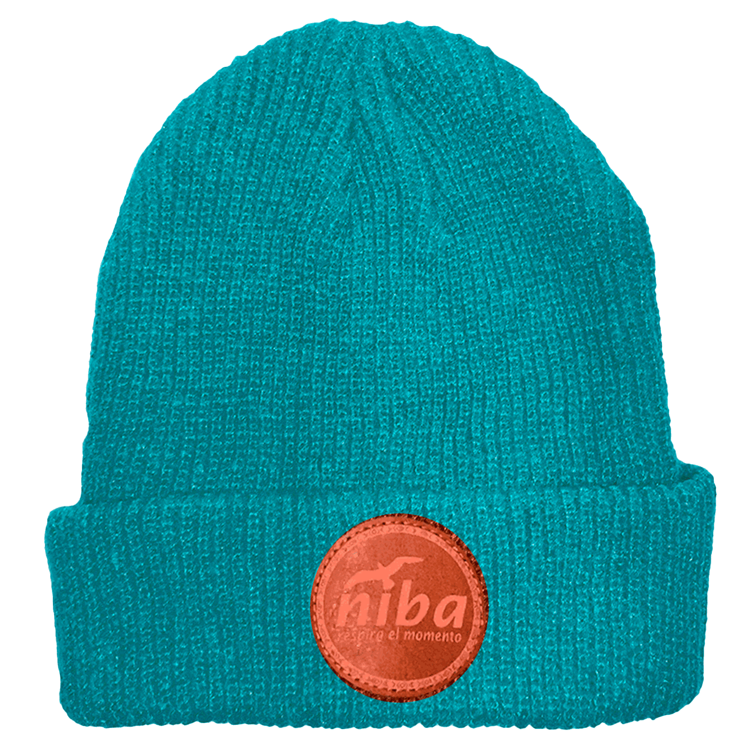 Gorro De Lana Laguna Torca Turquesa Niba