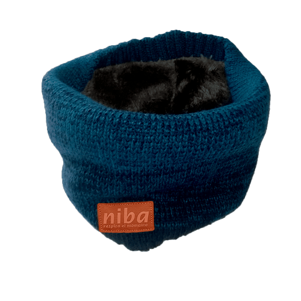 Bufanda Circular Hombre Circular Azul Niba - imagen 3