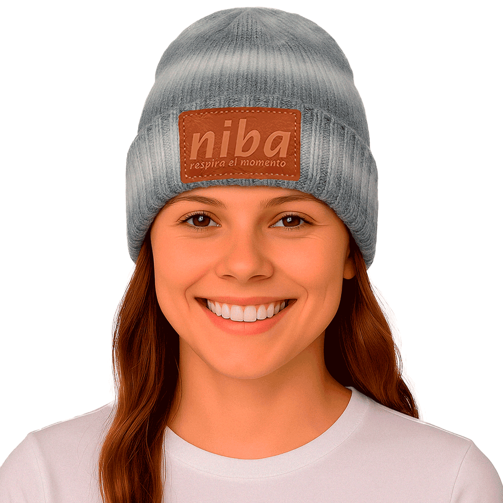 Gorro De Lana Arcoíris Gris Niba