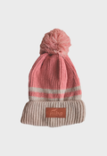 Gorro De Lana Laguna Dial Blanco Rosa Niba