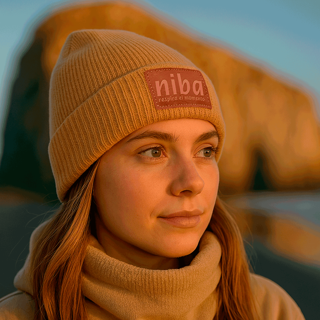 Gorro De Lana Laguna Torca Café Niba - imagen 3
