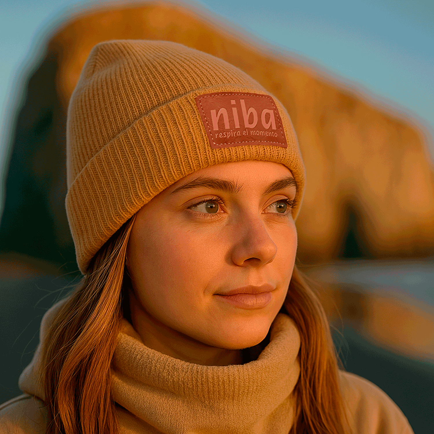 Gorro De Lana Laguna Torca Café Niba - imagen 3