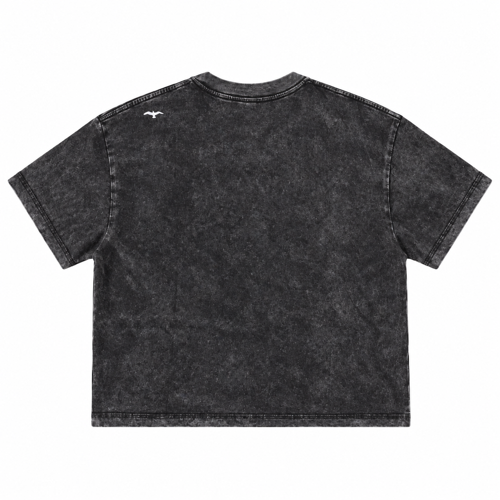 Polera Manga Corta Mujer Oversize Caití Negro Niba