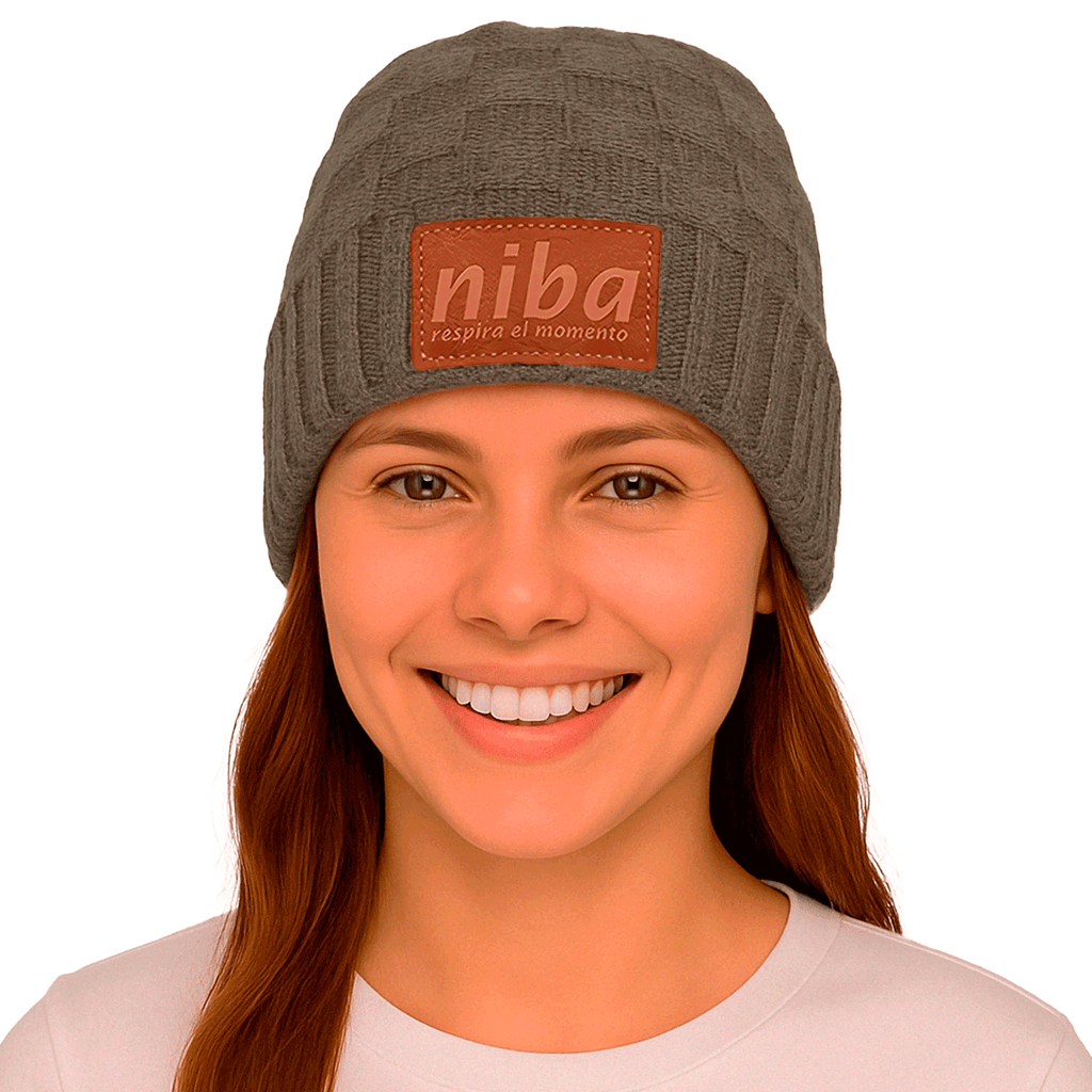 Gorro De Lana Los Queules Gris Claro Niba