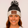 Gorro De Lana Radal Blanco Azul Marino Niba