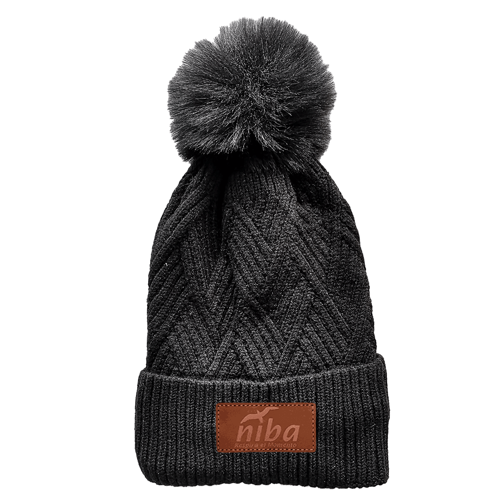 Gorro de lana Huingan Negro Niba - imagen 2