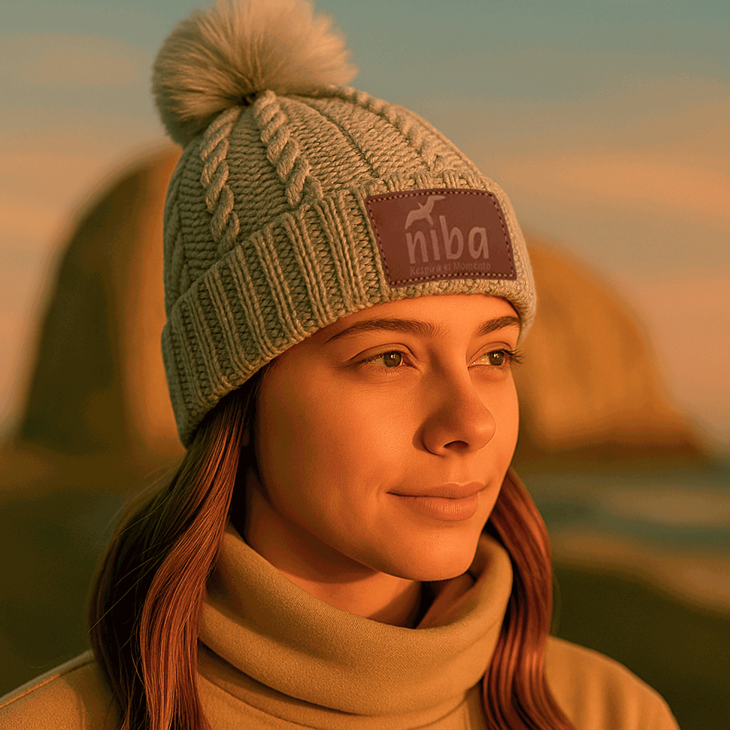 Gorro de lana Lago Colbún Niba