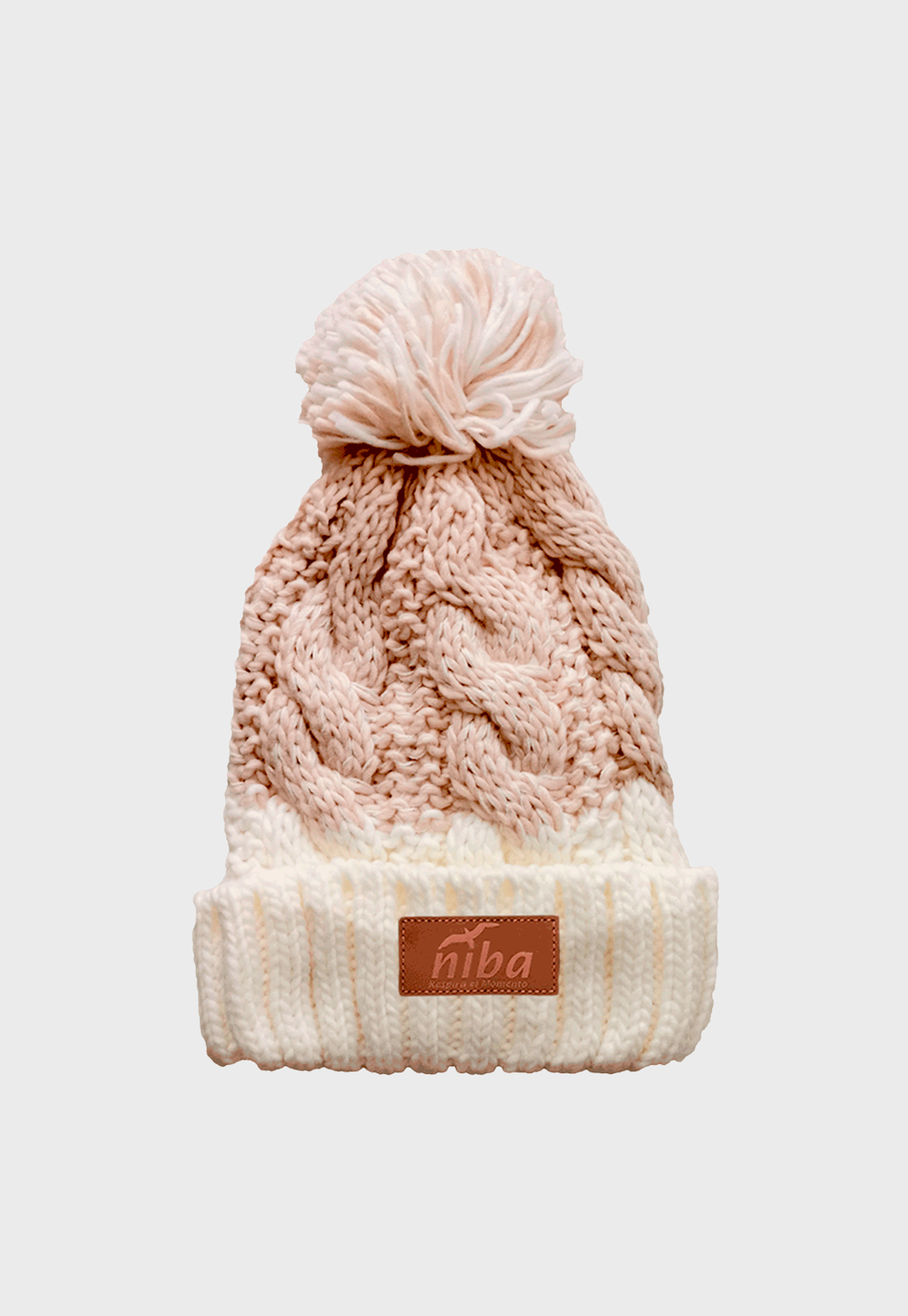 Gorro De Lana Radal Blanco / Beige Niba - imagen 2