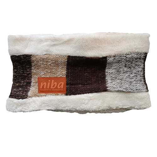 Bufanda Cuello De Lana Circular Café Niba - imagen 2