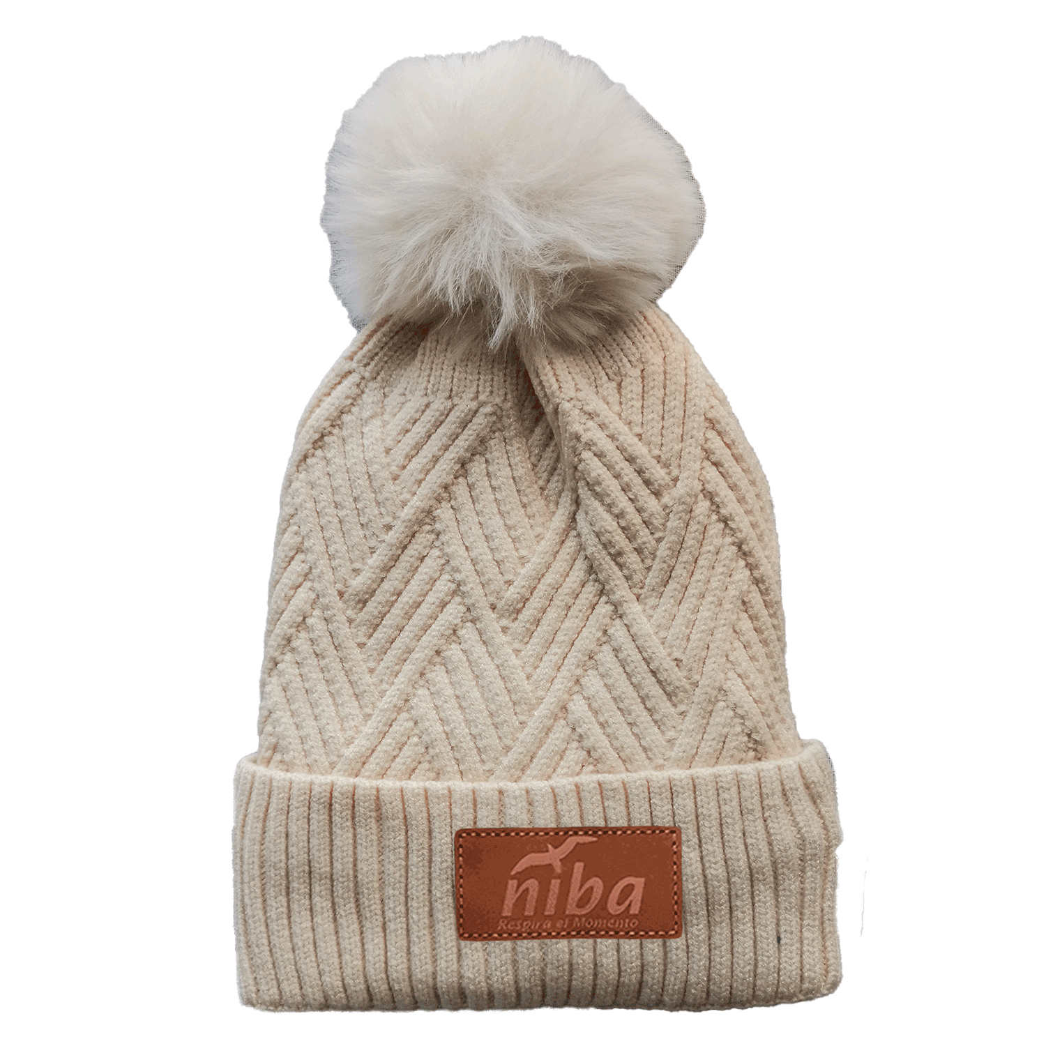 Gorro de lana Huingan Beige Niba