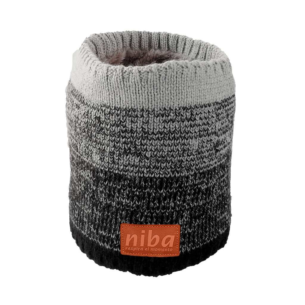 Bufanda Hombre Circular Negro/Gris Niba - imagen 2